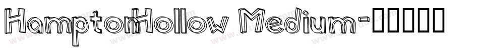 HamptonHollow Medium字体转换